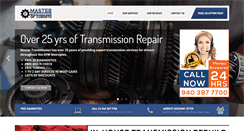 Desktop Screenshot of mastertransmissionofcorinth.com