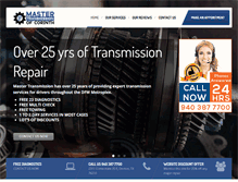 Tablet Screenshot of mastertransmissionofcorinth.com